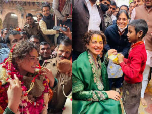 KANGANA WITH PUBLIC IN MATHRA